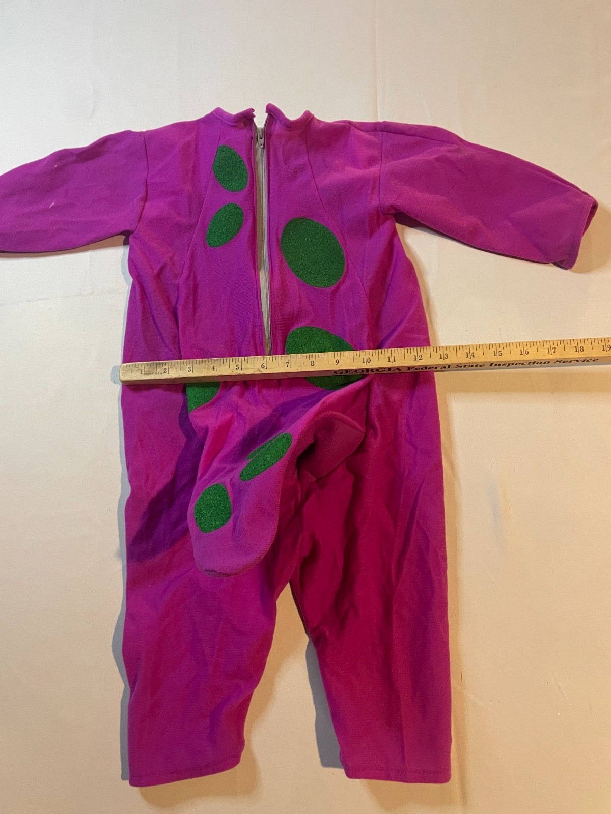 Vintage Barney Costume Boy Girl 1 To 2 Years Toddler Dinosaur Purple