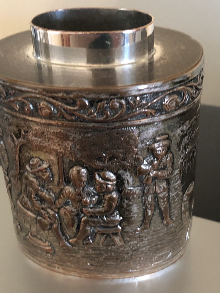 Vintage Ornate Italian Silver Plated Container