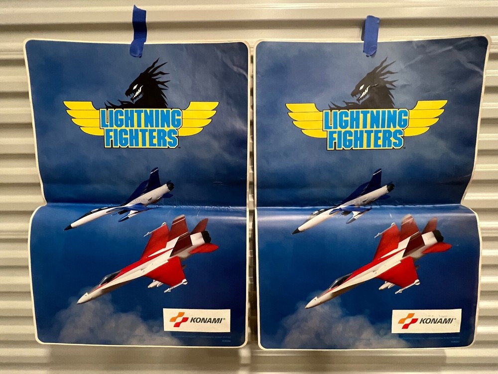 NOS Konami LIGHTNING FIGHTERS side art set