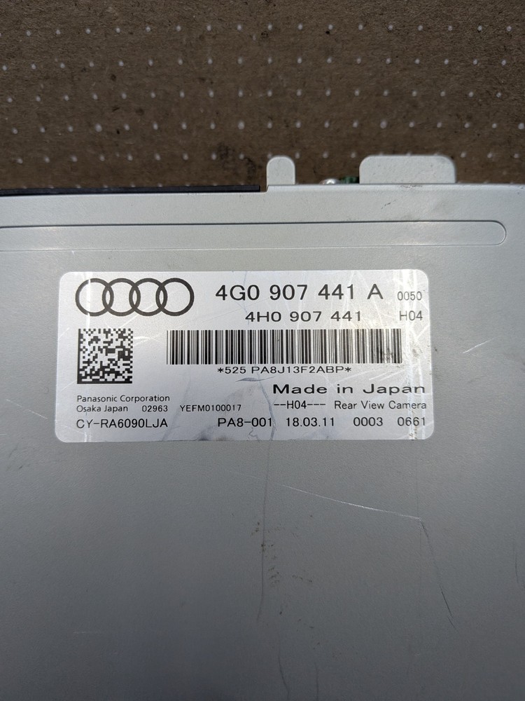 2012 AUDI A6 - REAR VIEW / Reverse Camera Control Module 4G0907441A