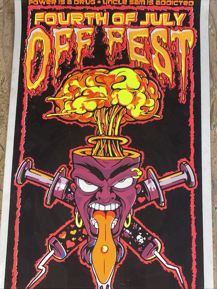 SLIPKNOT MUDVAYNE LINKIN PARK GIG HANDBILL SILKSCREEN mini Size 5x11