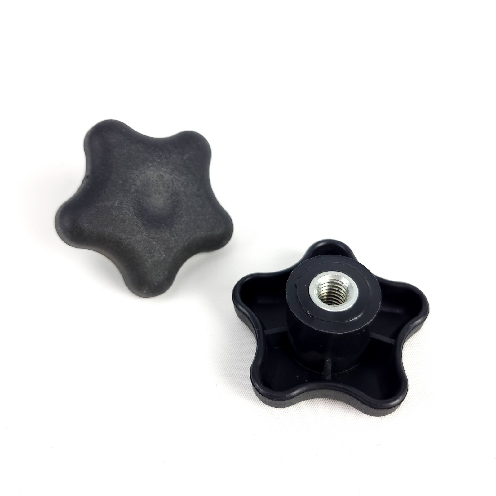 (Lot of 2) Star Hand Knob Blind Hole 3/8" - 16 Dia: 2.25"