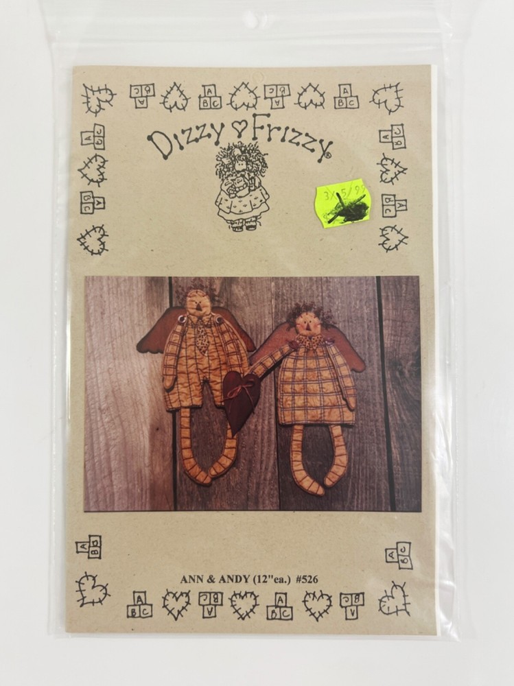 Dizzy Frizzy Ann & Andy 12" Pattern #526