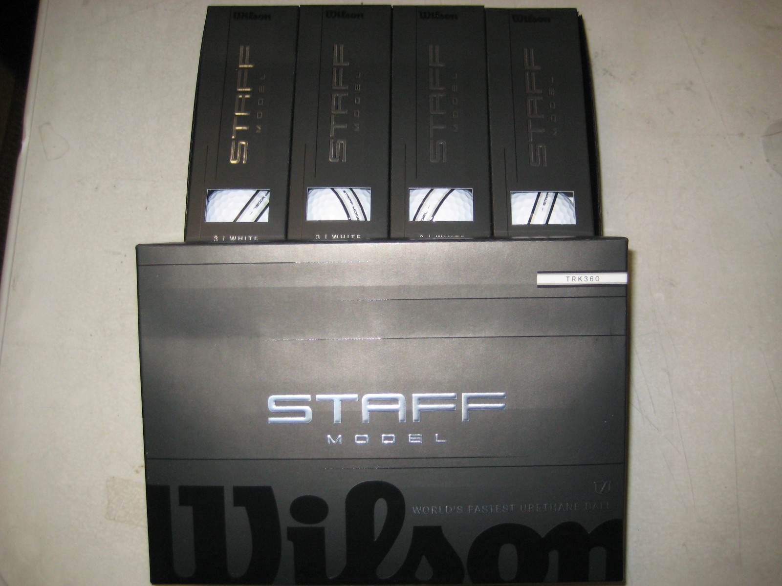 1 dz BRAND NEW 2026 Wilson Staff Model golf balls 4 piece white Urethane TRK 360