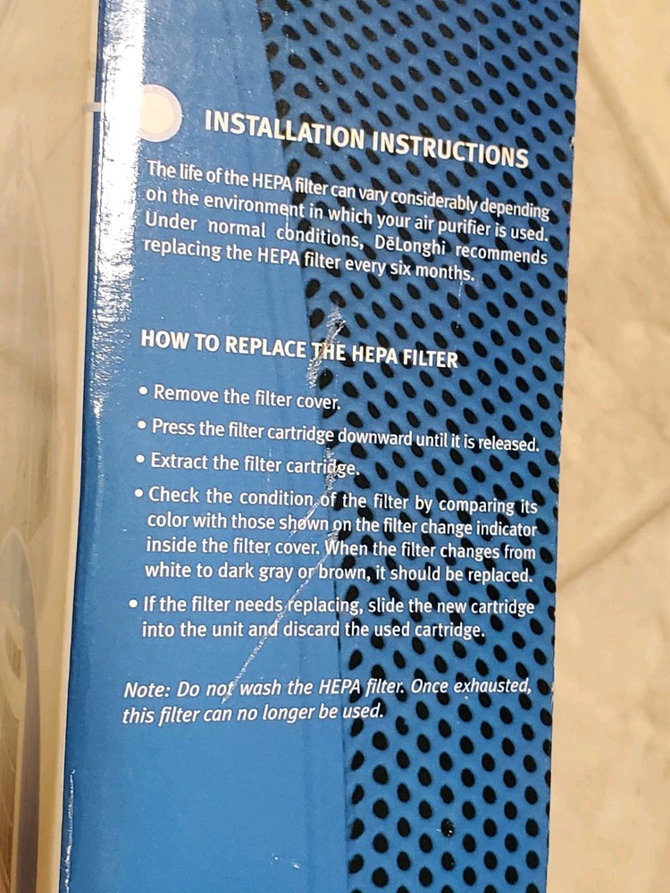 Filter - DeLonghi FreshZone DAPF70 Electrostatic Replacement Air Purifier Part