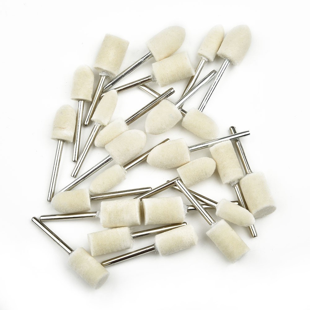 25Pcs Felt Polishing Buffing Buffer Pad Set Accessories For Rotary Tools