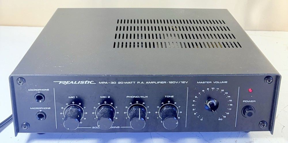 REALISTIC MPA-30 20W P.A. Amplifier