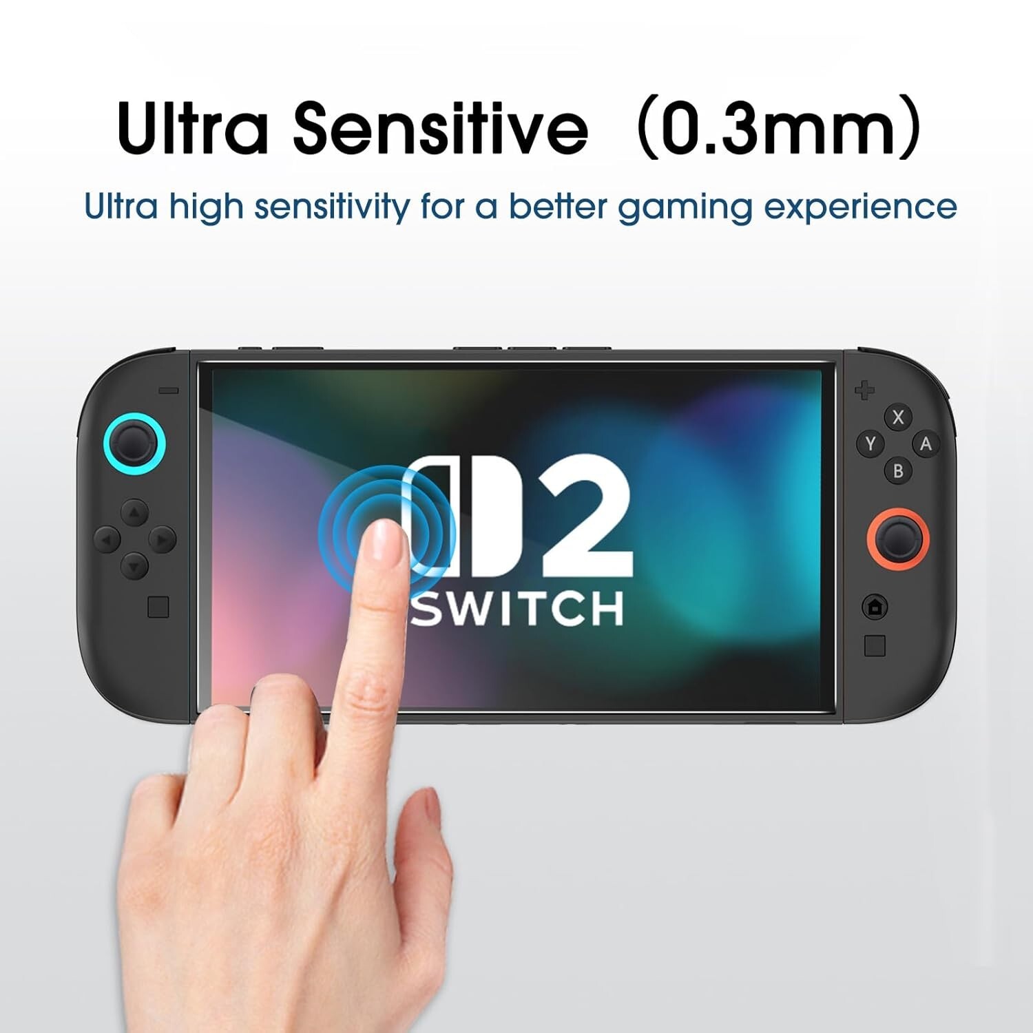 (2pack) amFilm Nintendo Switch 2 OneTouch Glass Screen Protector (2025)