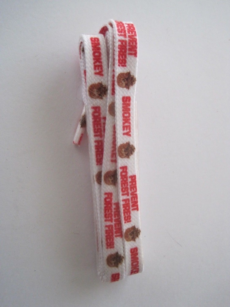 Smokey Prevent Forest Fires Shoelaces Pair