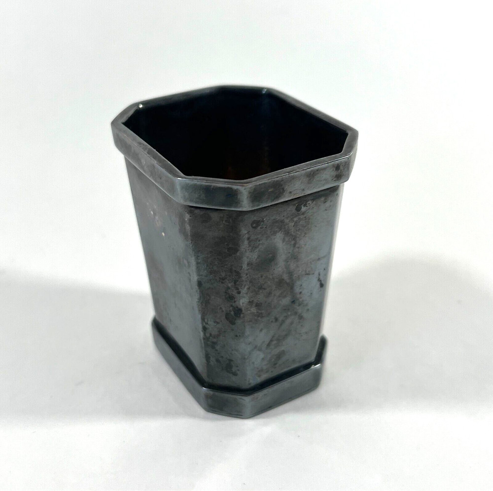 Vintage St. James Brazil Silverplate Octagonal Mini Cup 2.5"