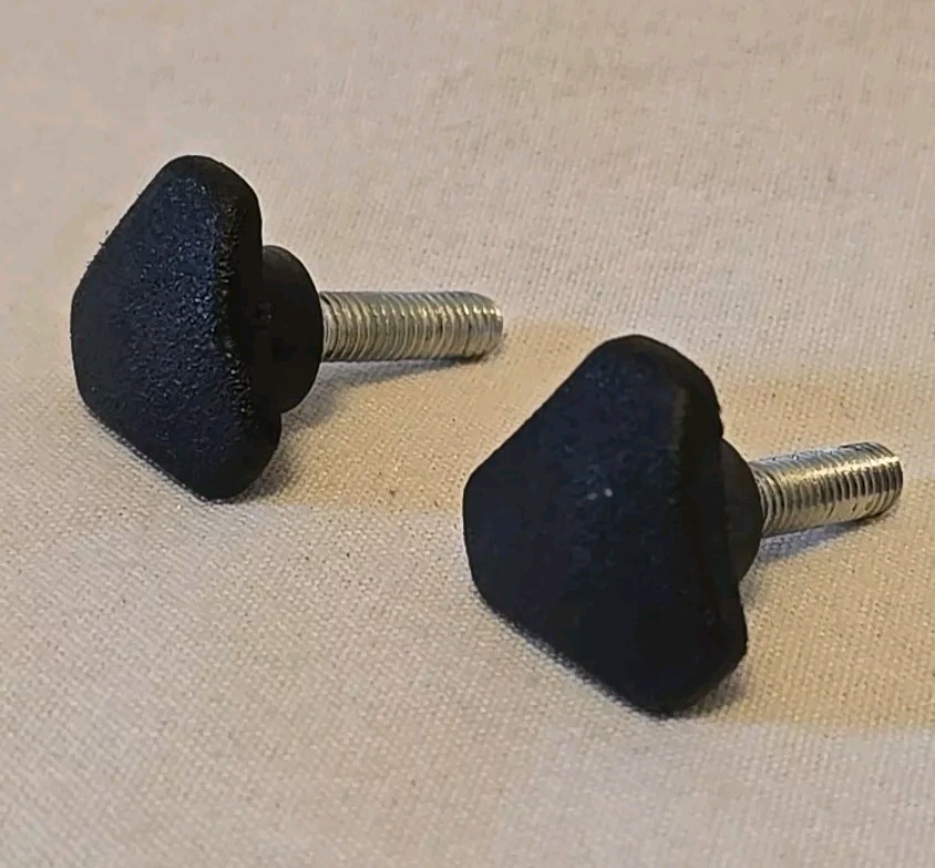 AB Rocket Replacement Parts Headrest Screws Fasteners Knobs Set of 2 Black