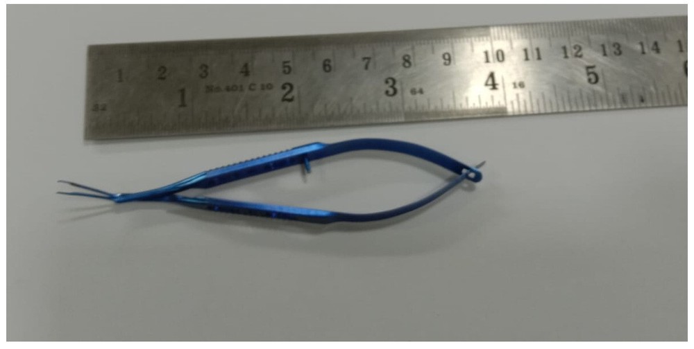 Titanium Haldipurkar Capsulorhexis Forceps