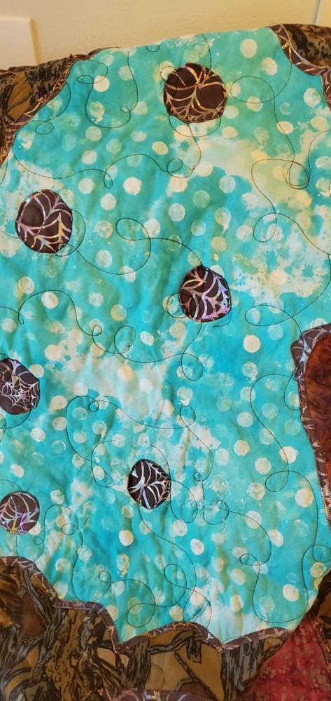 Homemade Fire Breathing Dragon Quilt (OOAK)