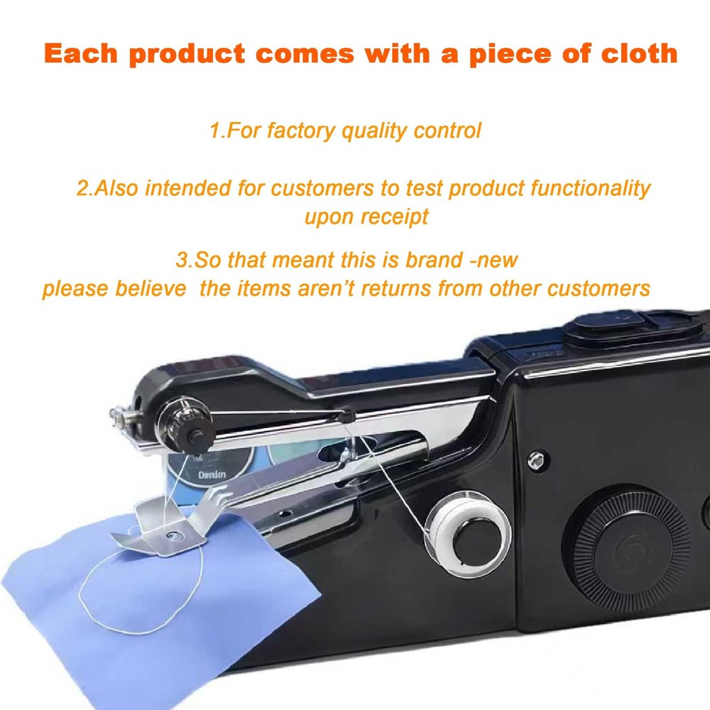 Handheld Sewing Machine for Beginners Adult,Portable Cordless Single Thread E...