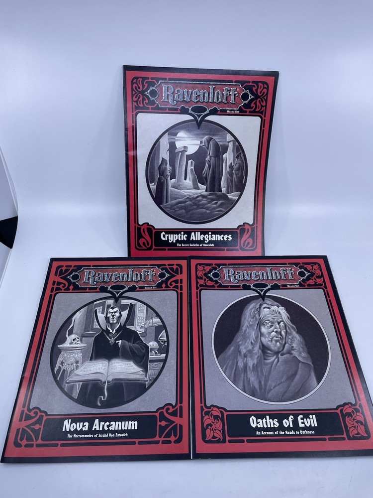 Advanced Dungeons &Dragons Ravenloft: Forbidden Lore Box Set 1079 Complete 1992