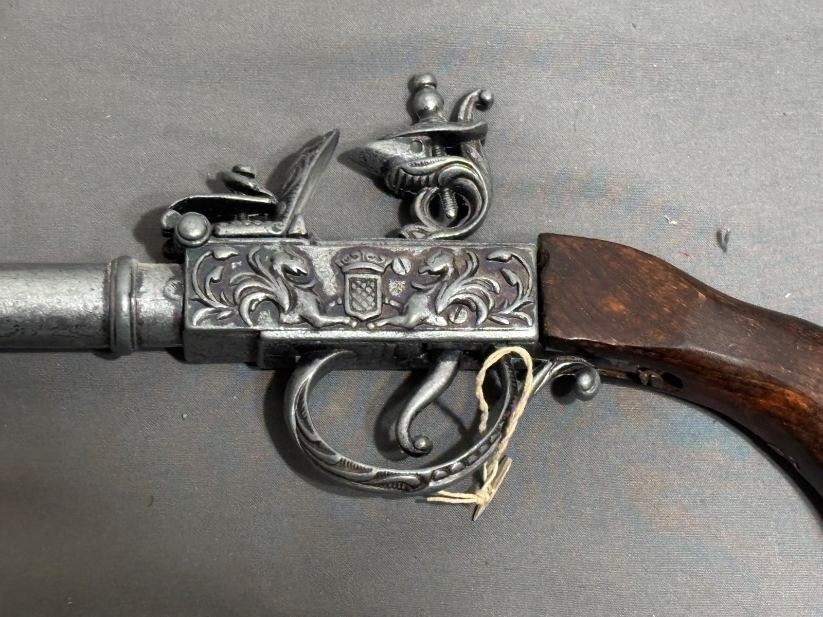 Vtg non firing 1700s 18th Century FLINTLOCK PISTOL Movie Prop COSPLAY PIRATE