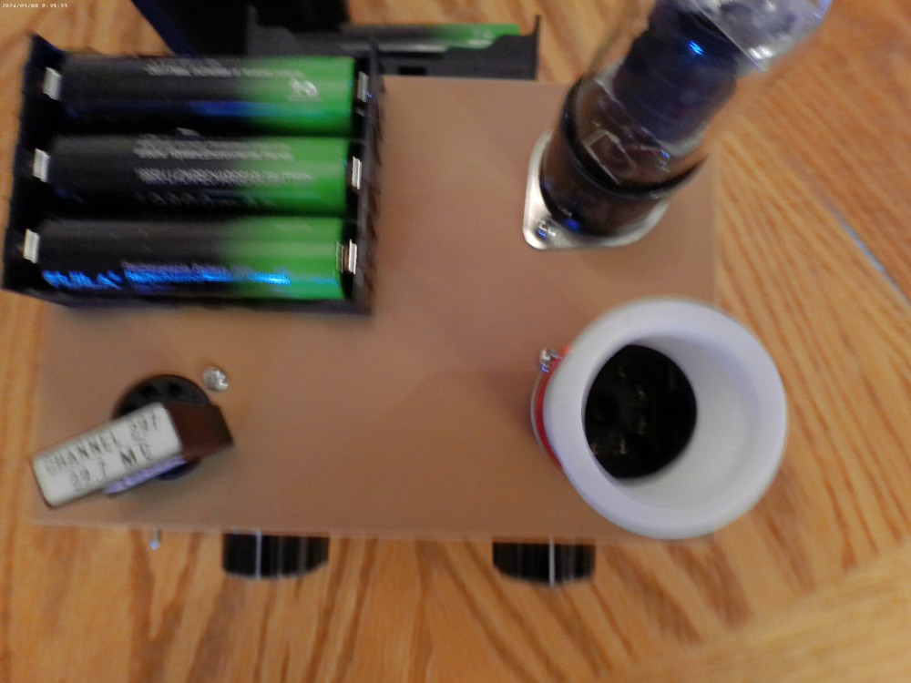 Portable 12V6GT CW TRANSMITTER 80/40 Meters (12 VOLTS DC)