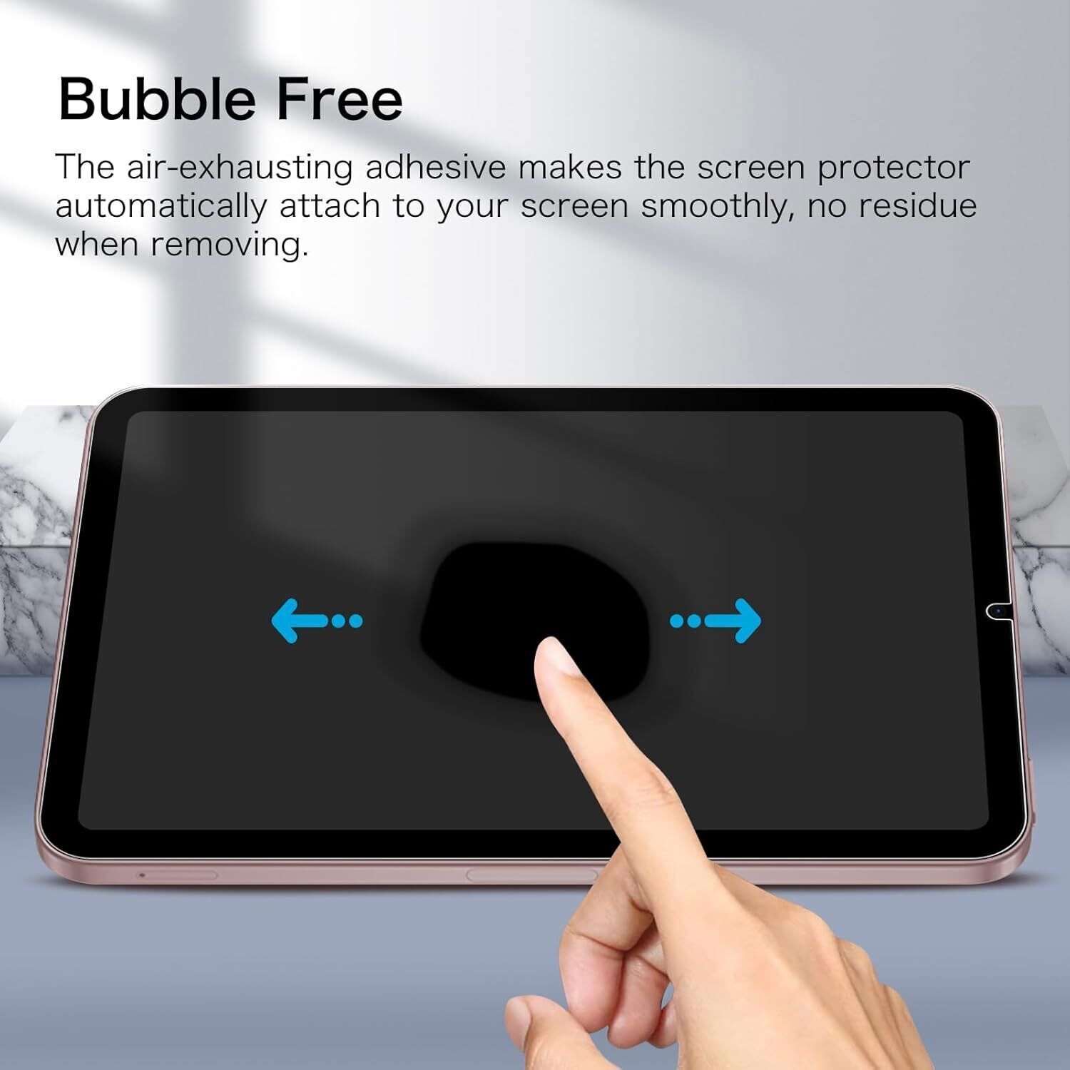 [2 Pack] Tempered Glass Screen Protector for iPad Mini 7 (A17 Pro) / iPad Mini 6