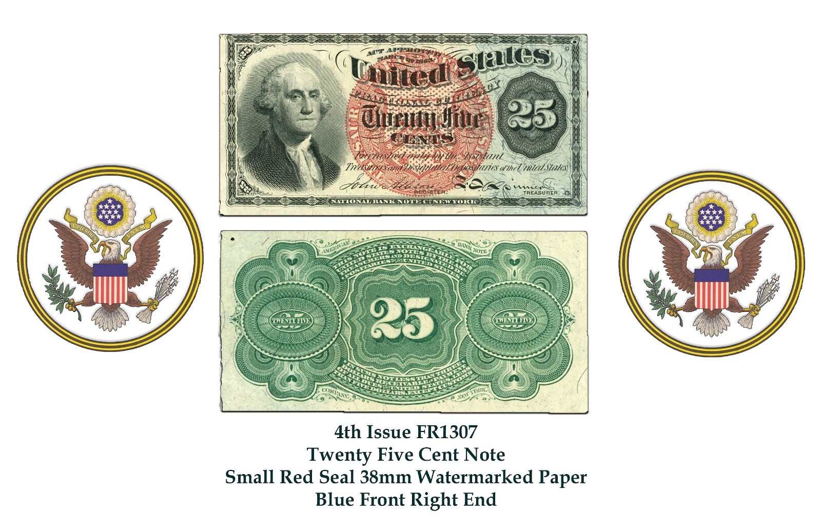 Fractional Currency Book Two of the complete type set 8-1/2" X 5-1/2" Flip Book