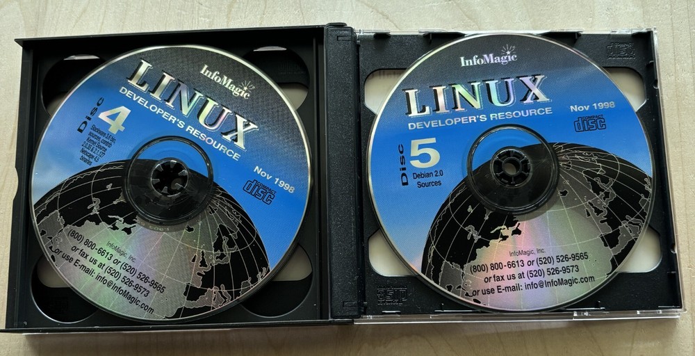 Linux Developer's Resource Infomagic PAINTBALL 6 CD Set Red Hat Slackware Kernel