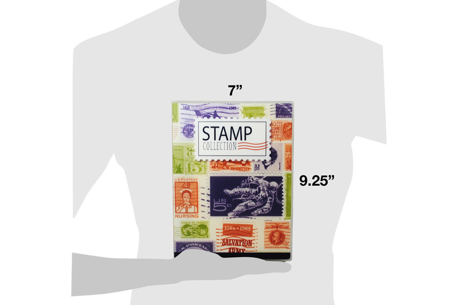 Stamp Collection Kit/Album, w/ 10 Pages, Holds 150-300 Stamps (No Stamps)