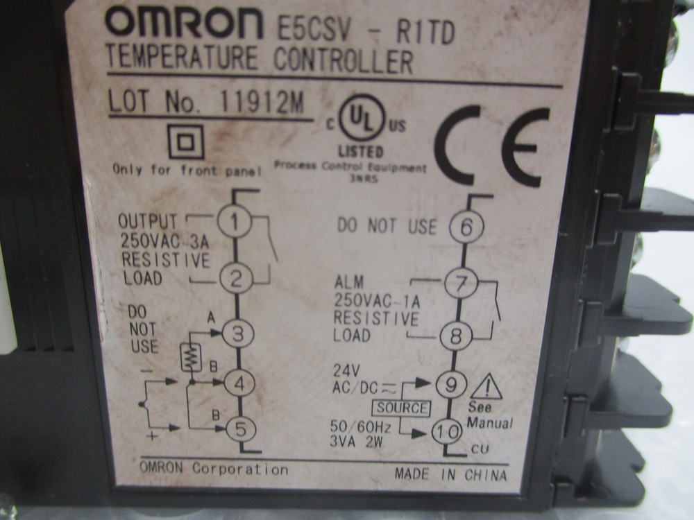 OMRON E5CSV-R1TD TEMPERATURE CONTROLLER NSNP