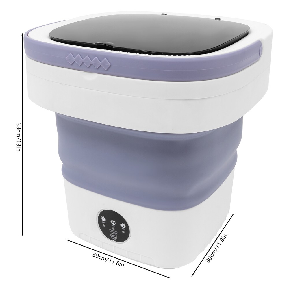 110V 12L Portable Washing Machine Freestanding Mini Foldable Washing Machine