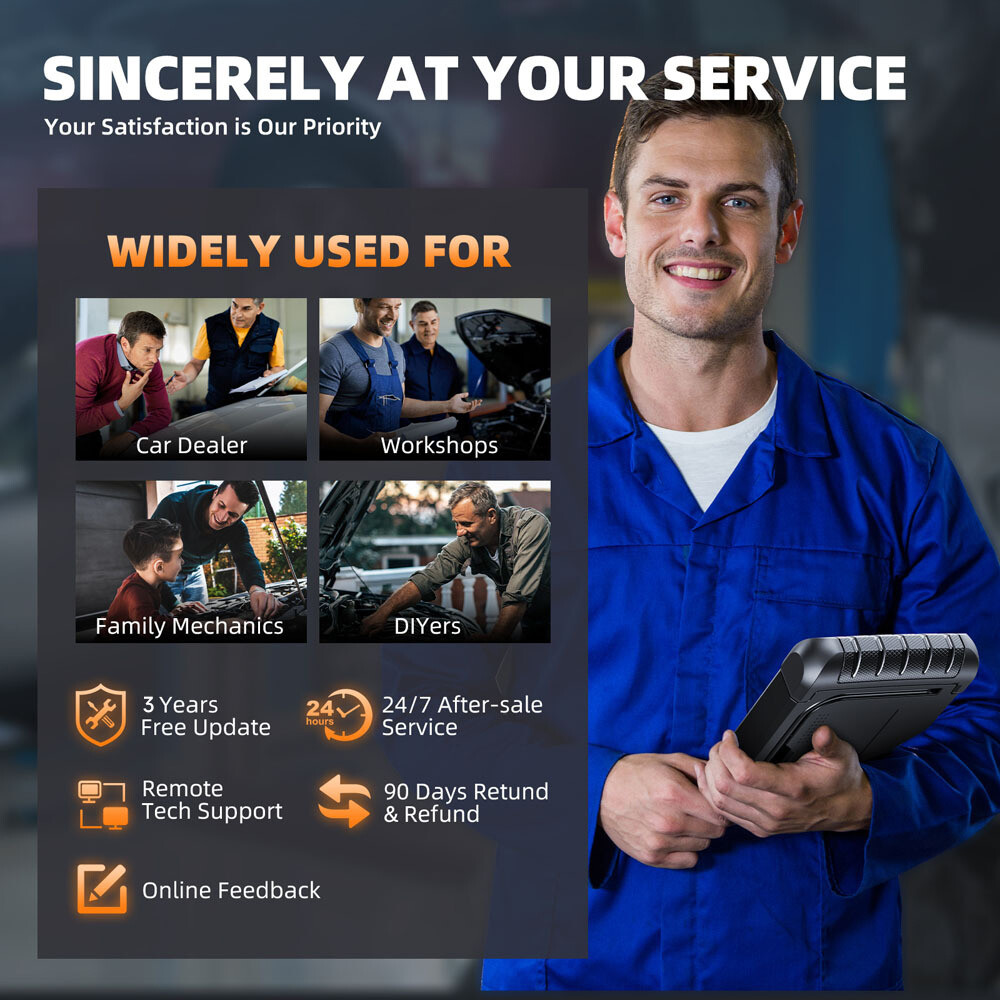 Foxwell NT1009 Bidirectional OBD2 Scanner ECU Coding ALL System 10.1" Bluetooth