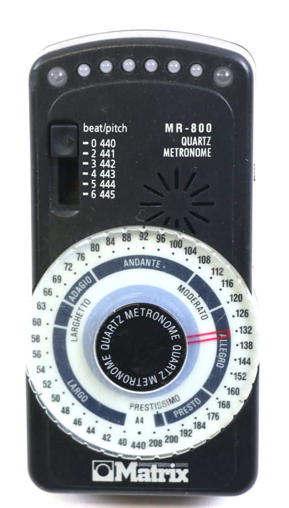 Matrix MR-800 Quartz Metronome w/ LED Pendulum Simulation & Down Beat Accent