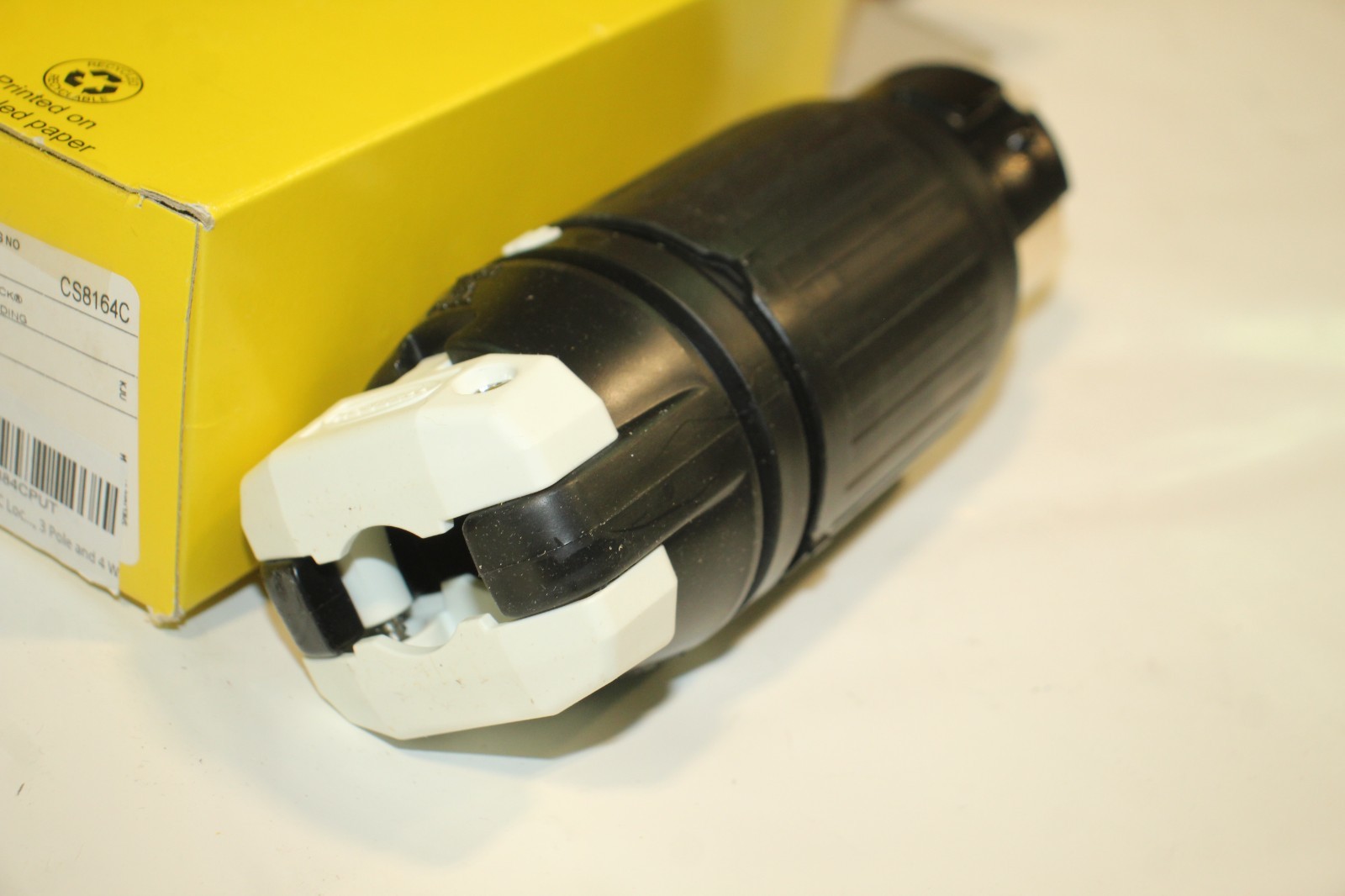 Hubbell Connector Insulgrip Twist-Lock CS8164C 50A 480V 3 Pole