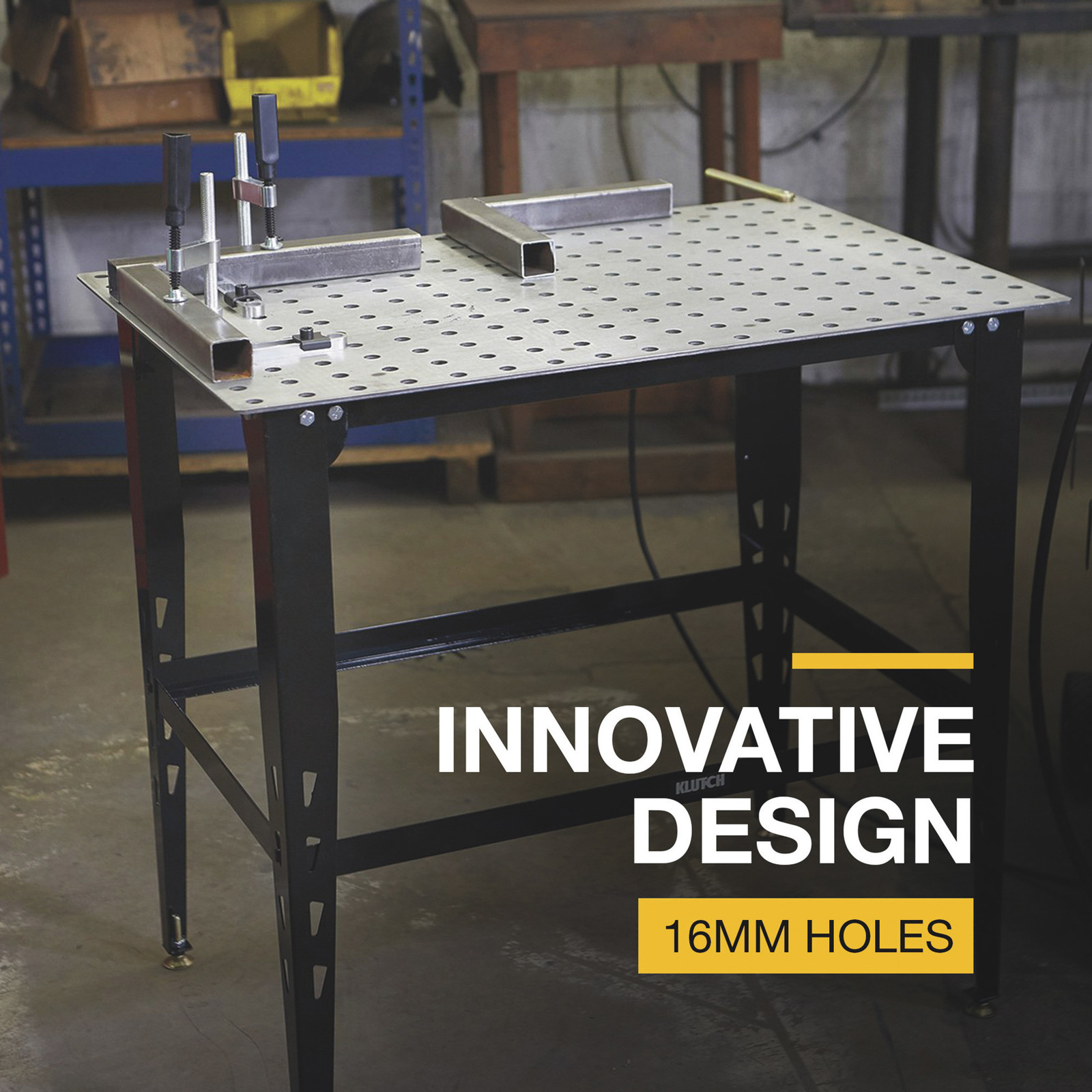 Klutch Steel Welding Table with Tool Kit, 36in.L x 24in.W x 33-1/4in.H