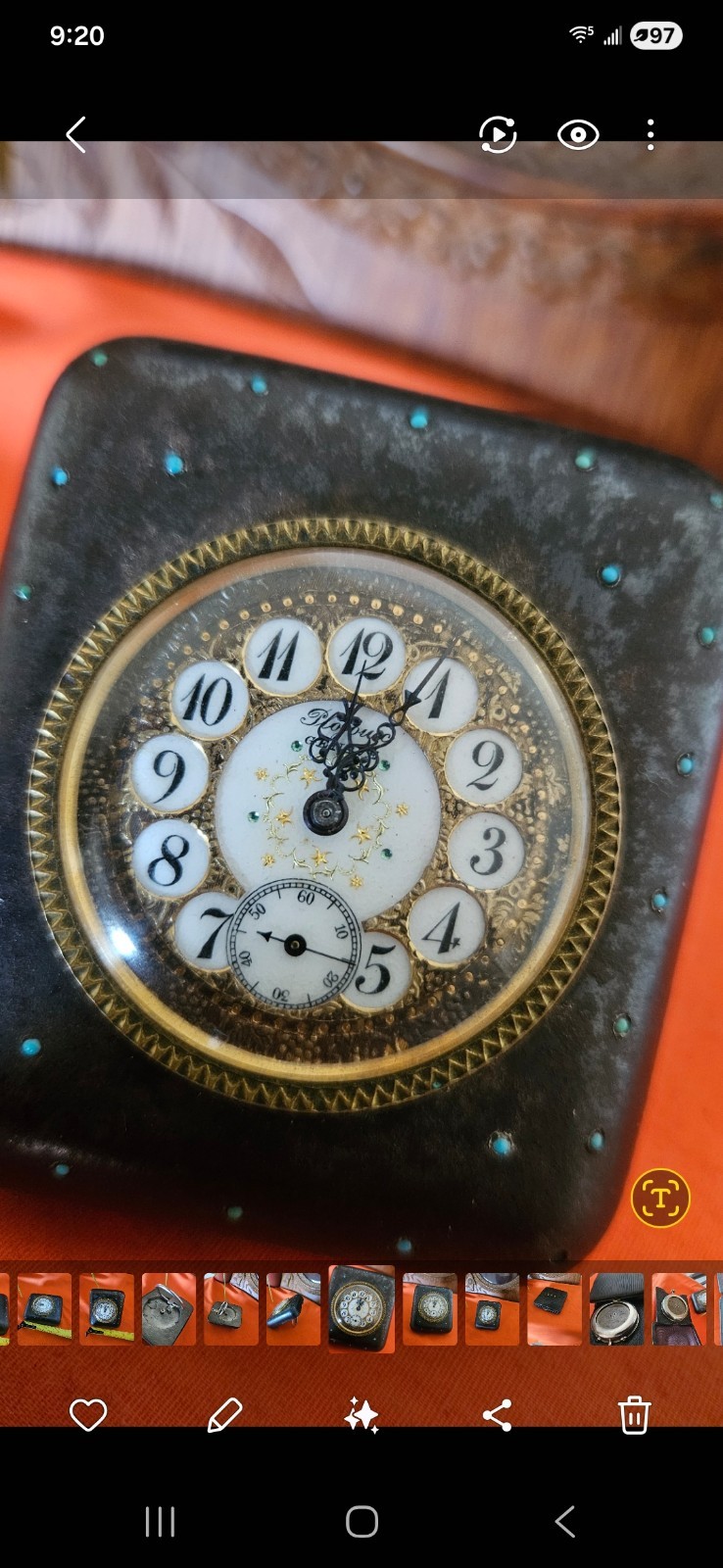 ANTIQUE PLOJOUX GENEVE Victorian, Swiss Desk Clock Working