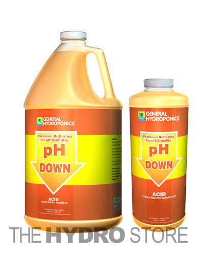 General Hydroponics pH Down 32oz Quart / 1 Gallon -buffer gh adjuster hydroponic