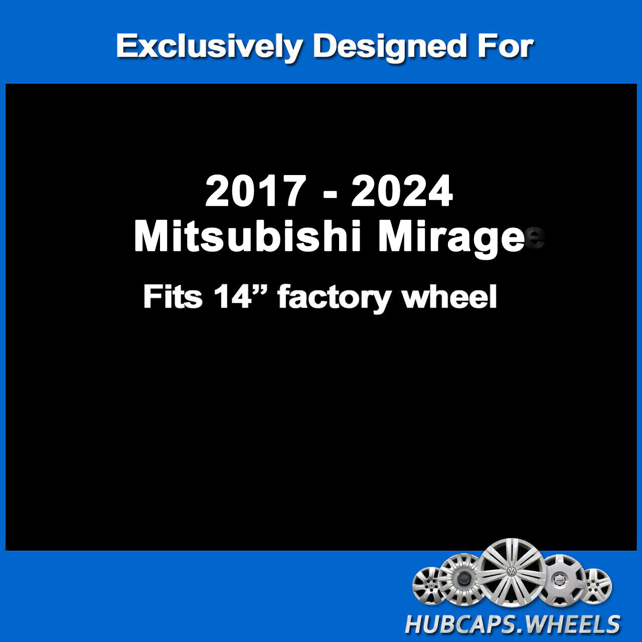 NEW Hubcap for Mitsubishi Mirage 2017-2024 Premium Replica 14-inch 57597