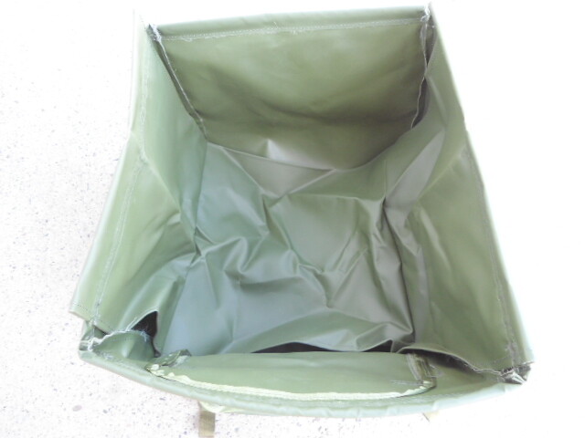 US Military OD Vinyl Collapsible Bin
