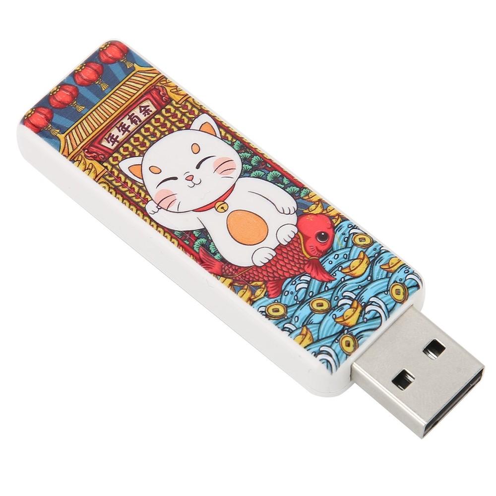 Cute Cat Pattern USB Flash Drive Portable Memory Stick For OS X9.x Use↑