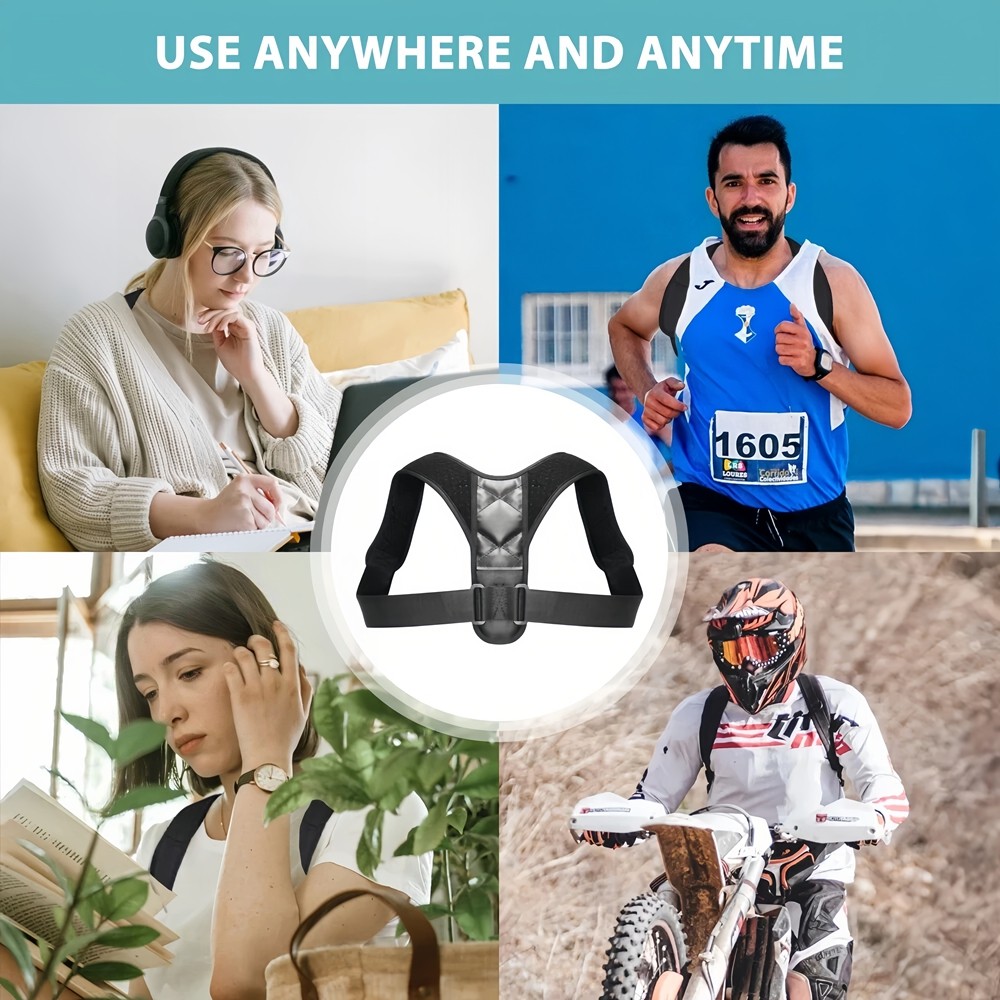 Posture Corrector for Women & Men, Adjustable Back Posture Corrector Breathable