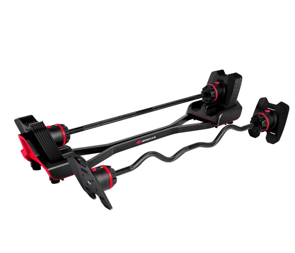 BowFlex - SelectTech 2080 Barbell with Curl Bar - Black