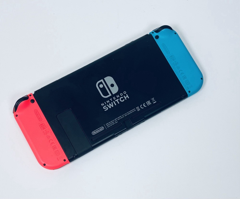 Nintendo Switch Neon Blue/Red Console Set Complete Boxed Excellent Cleaned Fast