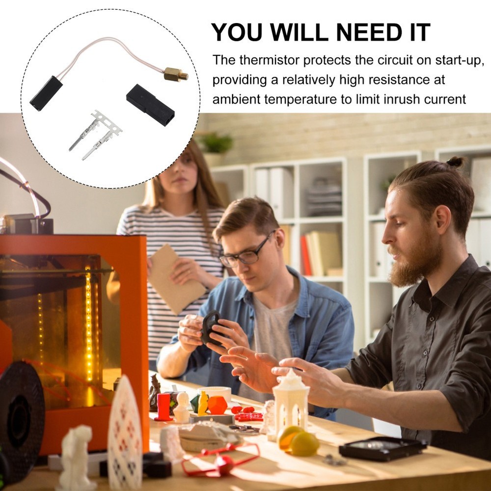 1 Set Premium Thermistor Printer for 3D Printer Extruder Extruder Thermistor