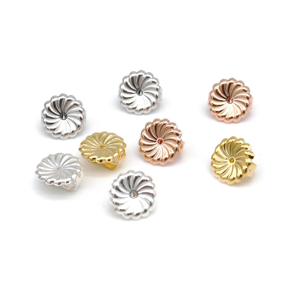 9mm Extra Large Earring Back Sterling Silver 925 Earring Support A4227