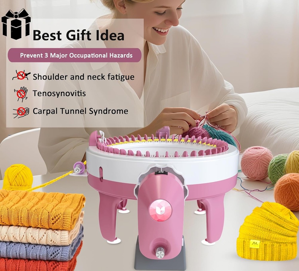Electric Knitting Machine Adapter for Sentro 40 & 48 Knitting Machine, Automatic