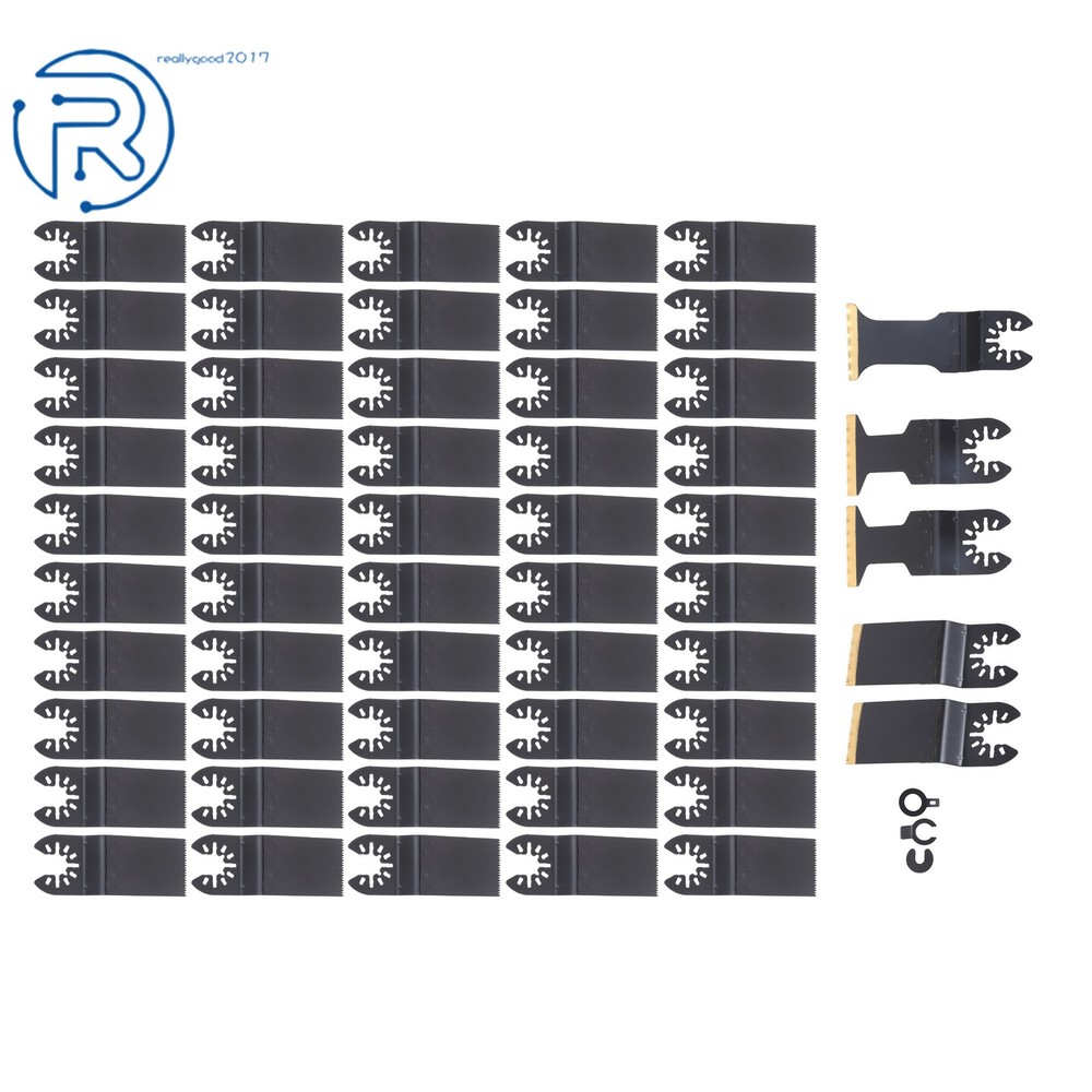 55 Pack Universal Professional Oscillating Tool Blade for Metal Nails & Plastic