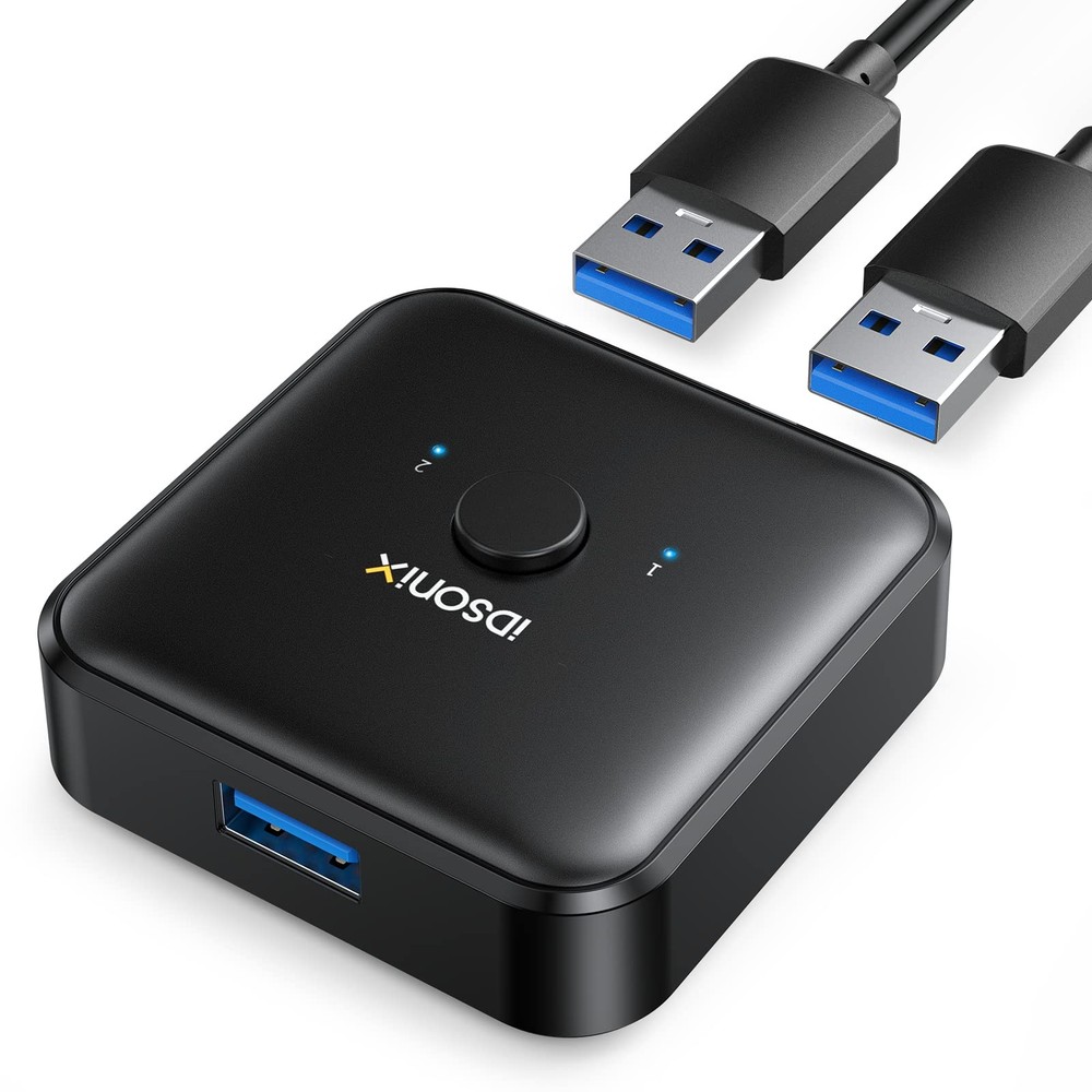 USB 3.0 Switch 1 in 2 Out(2 in 1 Out) Bi-Directional, USB Switch 2 Computers Sha