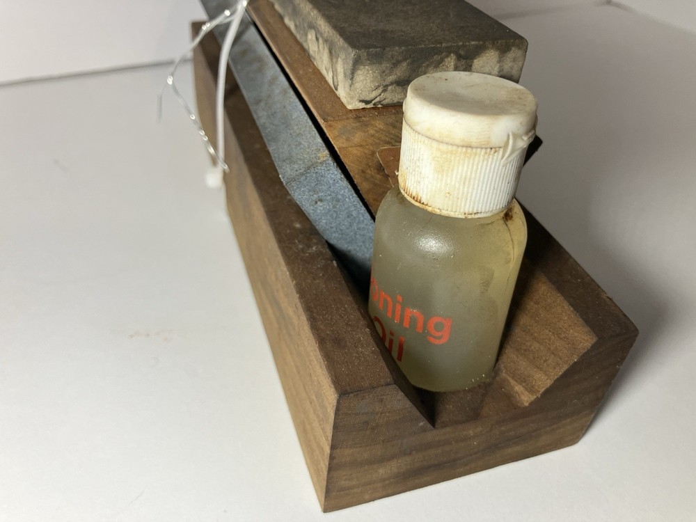 Vintage Knife Sharpening Stones Set