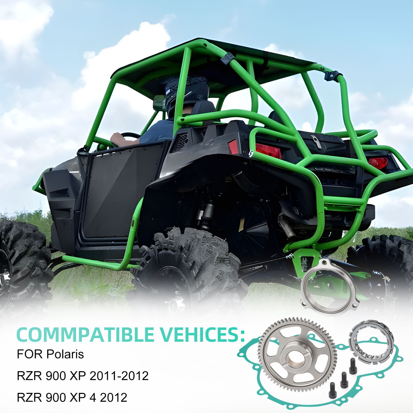 Starter Clutch Idler Gear for Polaris RZR XP 900 2011 2012 Part# 6230467 1204184