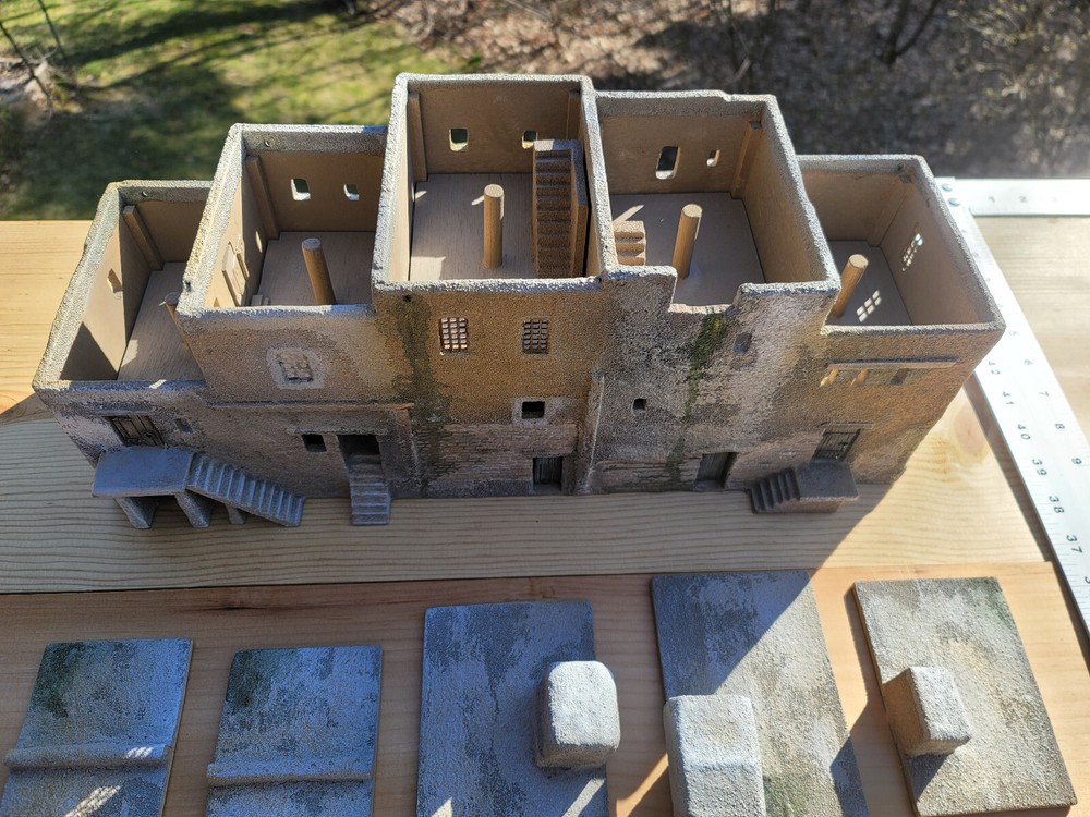 Scratch built 28mm Middle Eastern Complex diorama Chris the Model Maker Riordan