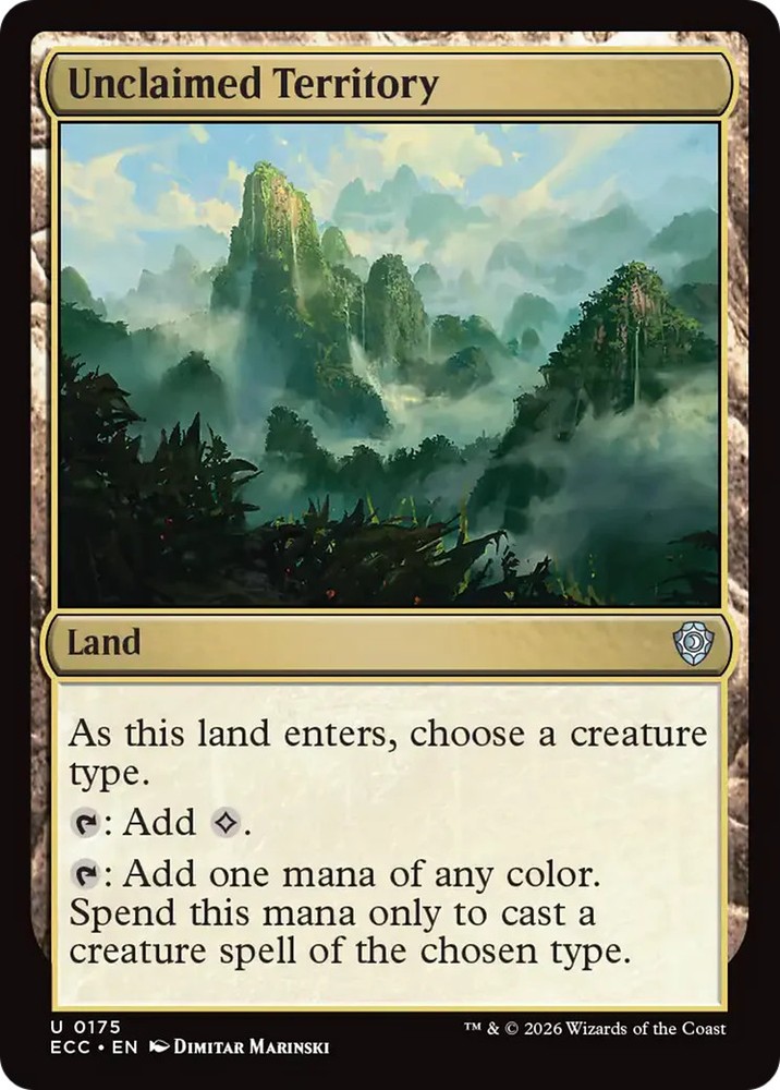 Unclaimed Territory [Lorwyn Eclipsed Commander]