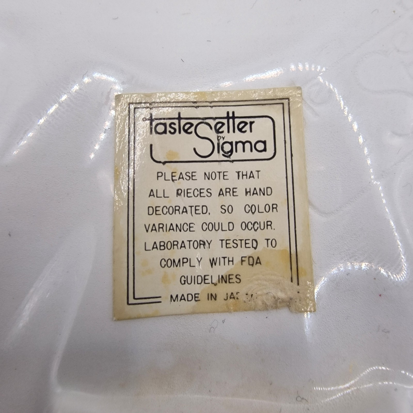 Vintage Tastesetter Sigma Pierrot Clown Face Plates Pair 80s Japan Mime Art Deco