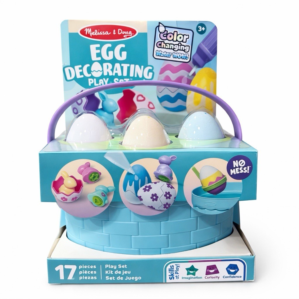 Melissa & Doug Water Wow Egg Decorating Play Set Reusable Mess-Free Coloring